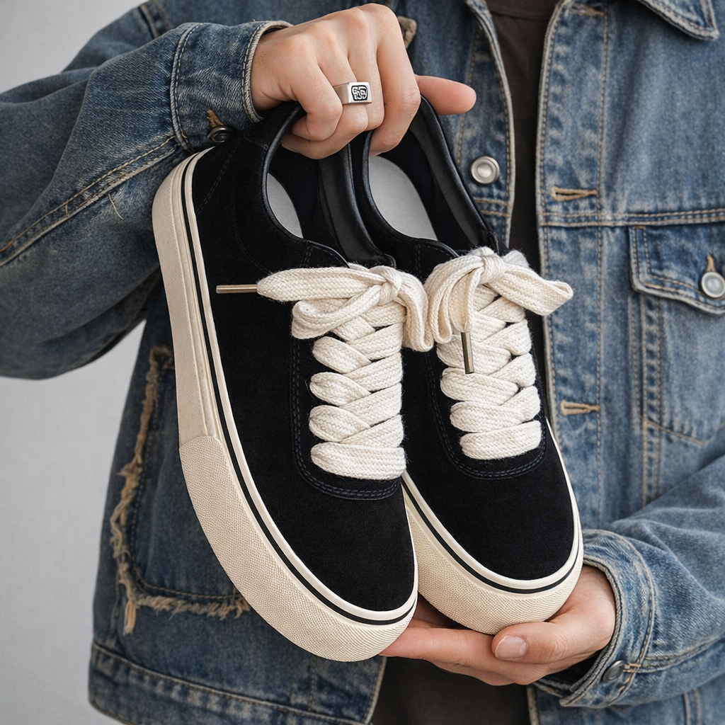 Black Canvas Sneakers Premium Comfort | Digora e Fitch