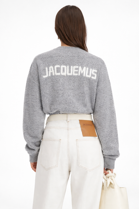 Cropped Knit Sweater for Women | Minimalist Luxury Fashion