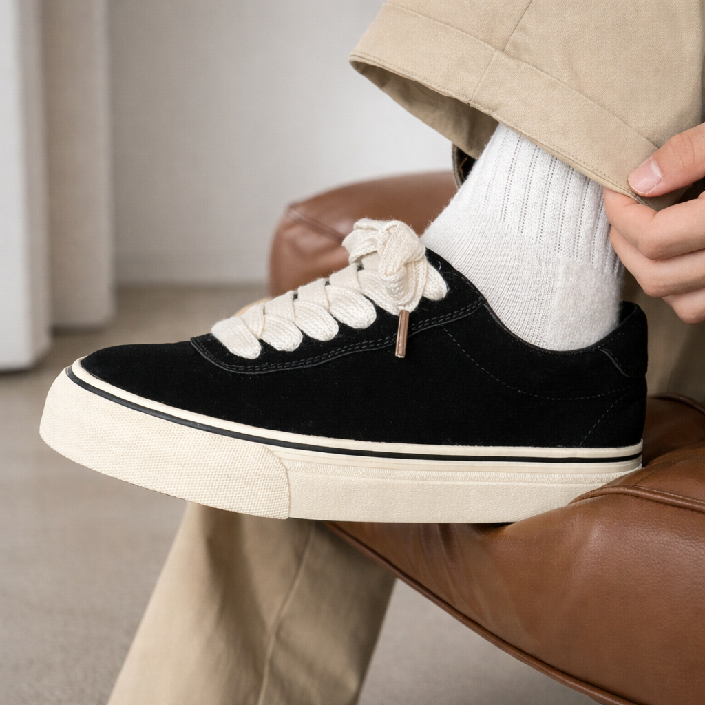 Black Canvas Sneakers Premium Comfort | Digora e Fitch